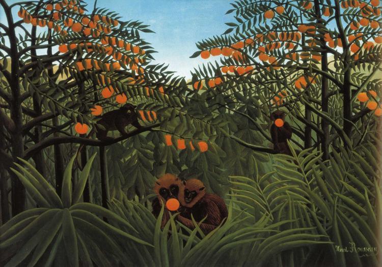 Henri Rousseau Monkeys in the Jungle